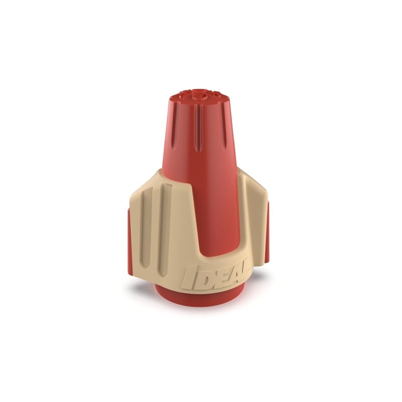 Ideal Industries IDEAL Electrical Twister PRO (30-644J) Red/Tan Wire Connector, Jar of 500 â€” Smooth Twist-On Wire Nuts for 22 to 8 AWG with SureGrip Comfort Overmold - Image 1
